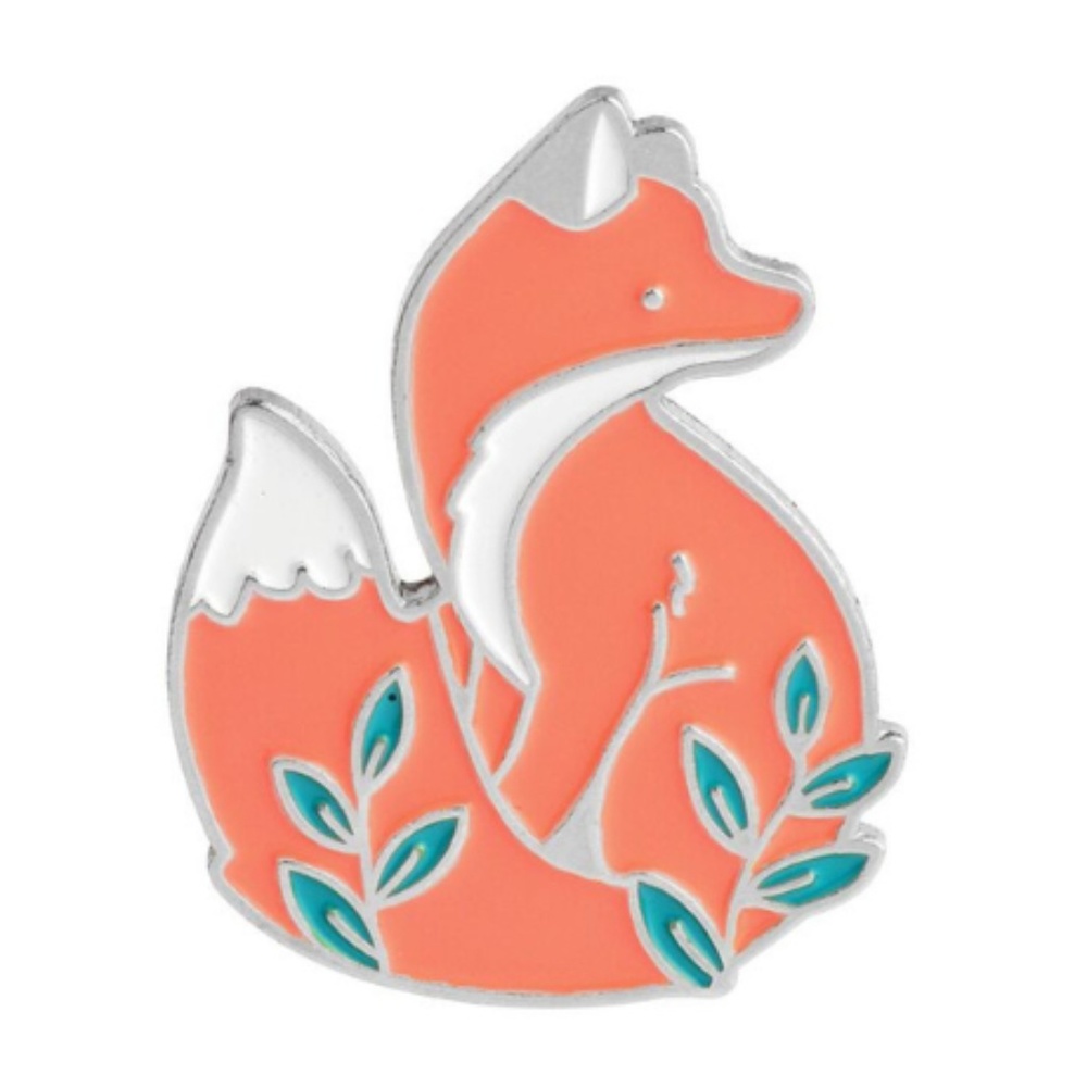 Cute Fox Enamel Pin